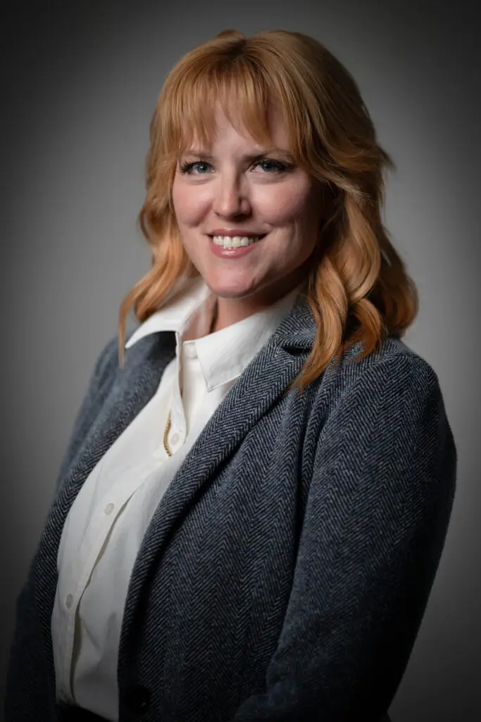 Karah Loftin, PT, DPT for EMG Solutions in a suit